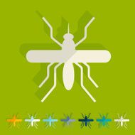 Flat design mosquito