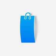 realistic design element shopping bag package N5