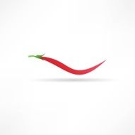 Icon of red hot chili pepper N7