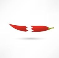 Icon of red hot chili pepper N9