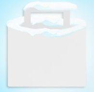 winter christmas shopping bag light grey design