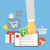 Modern digital shop concept
