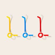realistic design element trolley N12