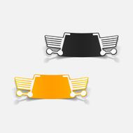 realistic design element grocery cart N6