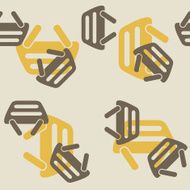 seamless background shopping basket N3