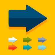 Flat design arrow N5