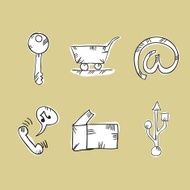 Web Icons Hand Draw