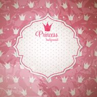 Princess Crown Background Vector Illustration N14