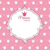 Princess Crown Background Vector Illustration N16