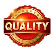 Quality guarantee golden label with ribbon N2