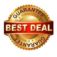 Best Deal golden label with ribbon