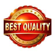 Best Quality guarantee golden label with ribbon