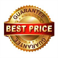 Best Price golden label with ribbon