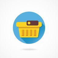 Vector Empty Shopping Basket Icon