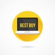 Vector Laptop Best Buy Icon