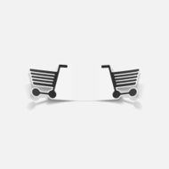 realistic design element grocery cart N8