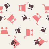 seamless background shopping trolley N9