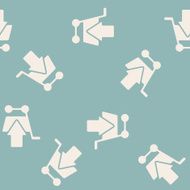 seamless background shopping trolley arrow N5