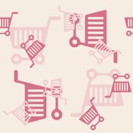 seamless background shopping trolley N10