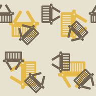 seamless background shopping basket N4