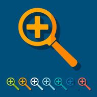 Flat design magnifier N8
