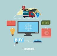 E-commerce infographic concept of purchasing N2