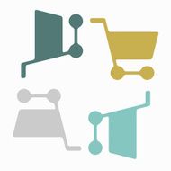 seamless background shopping trolley N14
