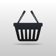 Black icon of Shopping cart N2