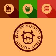 flat premium products design elements