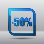 Sale fifty percents label