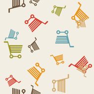 seamless background shopping trolley N19