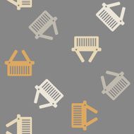 seamless background shopping basket N10