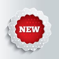 New glass star button Special offer icon