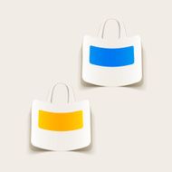 realistic design element bag N23