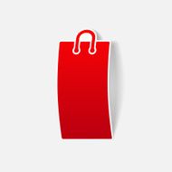 realistic design element shopping bag package N22
