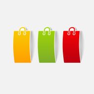 realistic design element shopping bag package N26