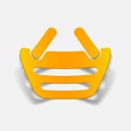 realistic design element food basket N48