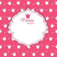 Princess Crown Background Vector Illustration N17