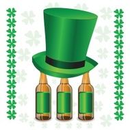 bottles of beer and green hat N2