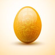Egg with pattern