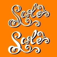 Vector Vintage Inscription SALE N2