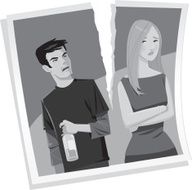 Couple Torn Photo