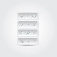 White folder with glossy icon