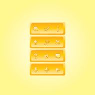 Yellow folder with glossy icon