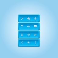Blue folder with glossy icon