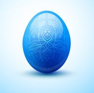 Egg with pattern Easter and spring element