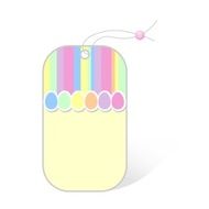 price tag with easter pattern