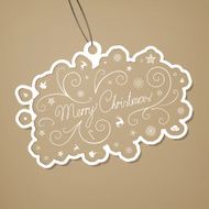 Vector Christmas Tag