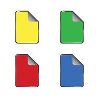 stickers color vector illustration