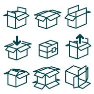 Packing and boxes in various types